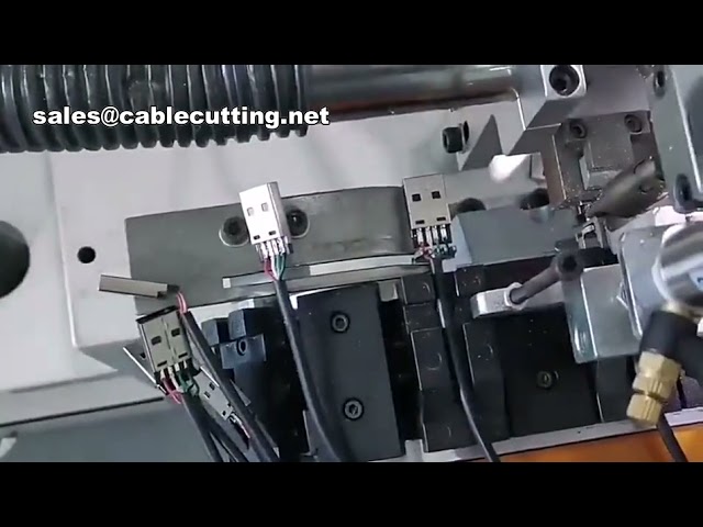 USB數據線自動焊接機｜傳輸線工廠產線實況｜自動焊連接器