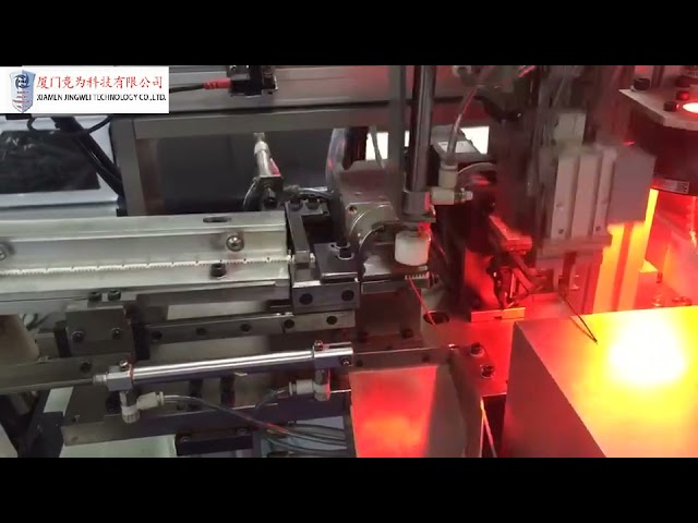 全自動端子裁切剝皮壓接單邊焊接連接器外殼插入機