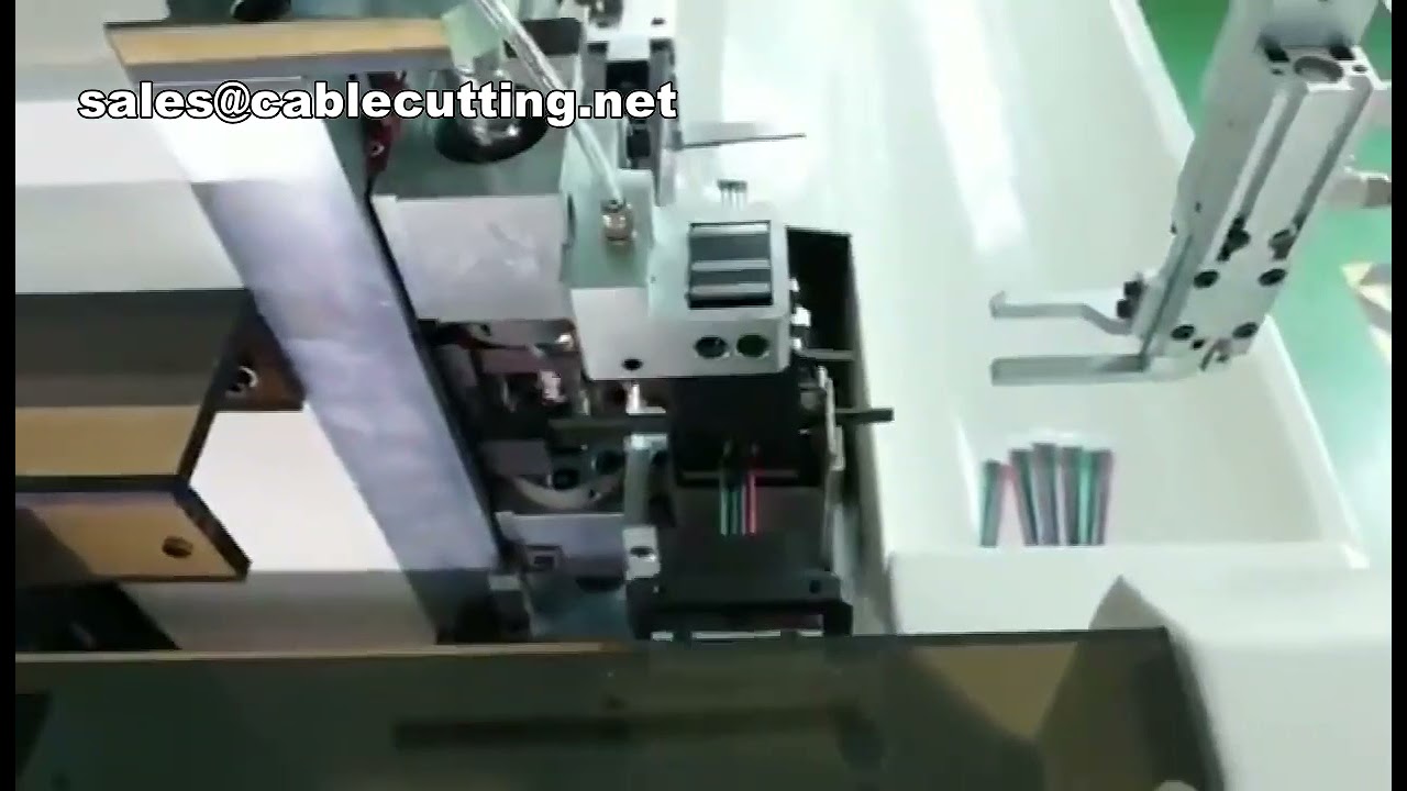 全自動單頭剝線裁切壓接端子插入機｜高效線束加工設備