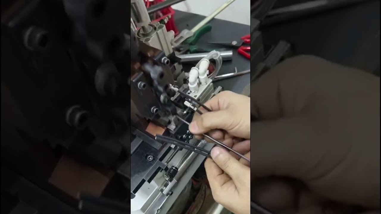 直頭端子剝線壓接一體機 實機運轉展示 #電線剝線機
