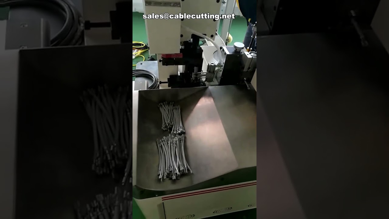 全自動扁平線纜雙頭端子壓接機｜高效線束加工設備