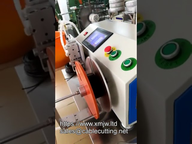半自動繞線綑紮機｜高效線輪電纜盤繞線設備