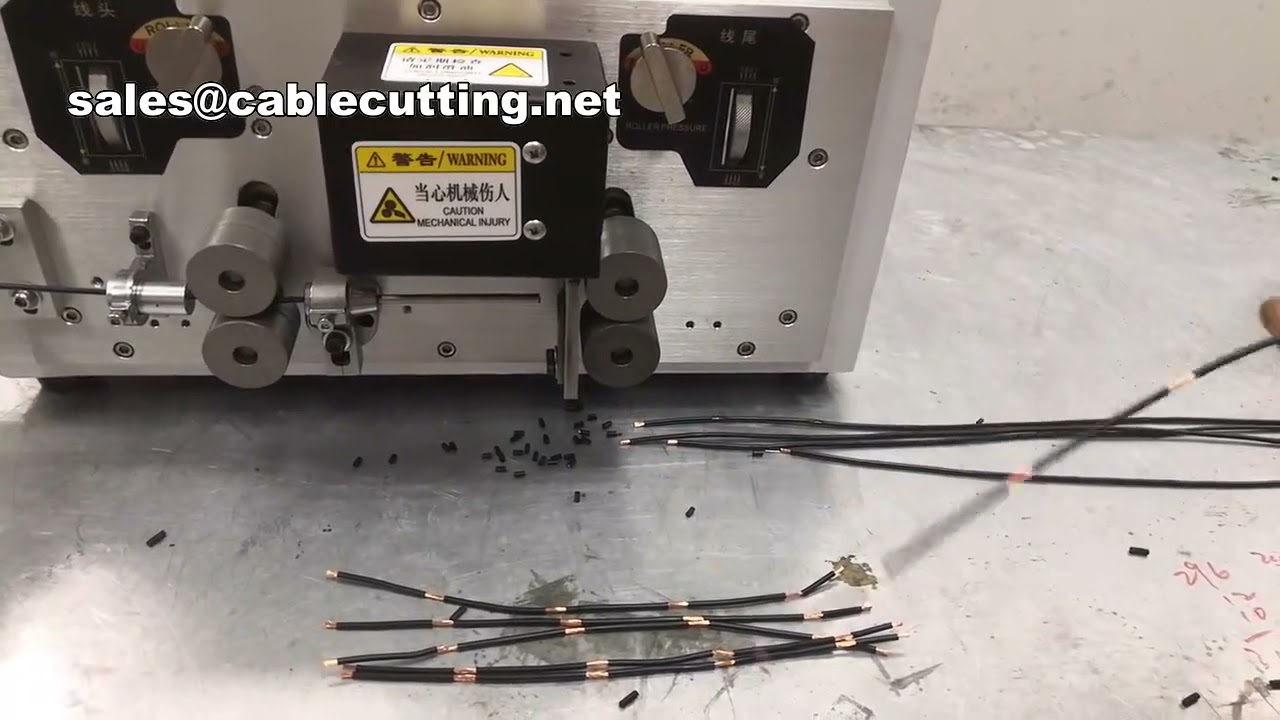 電腦型裁線剝線機｜自動裁線剝線壓著機｜高效線束加工設備