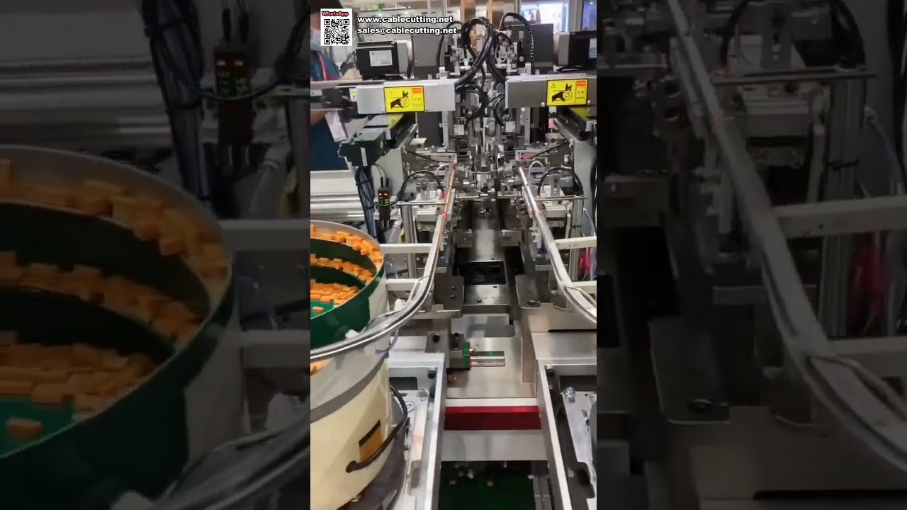 智能單雙端端子壓接與塑膠外殼插入機