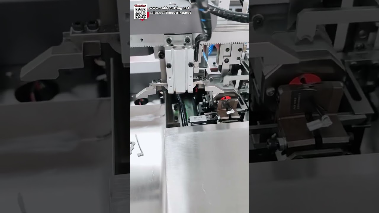 自動端子壓接熱縮管插入與鍍錫機