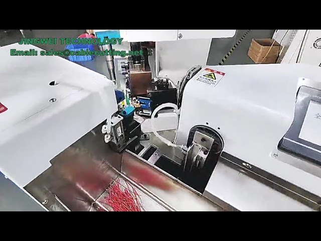全自動端子壓接沾錫機｜單邊壓合沾錫一體機，高效線束加工