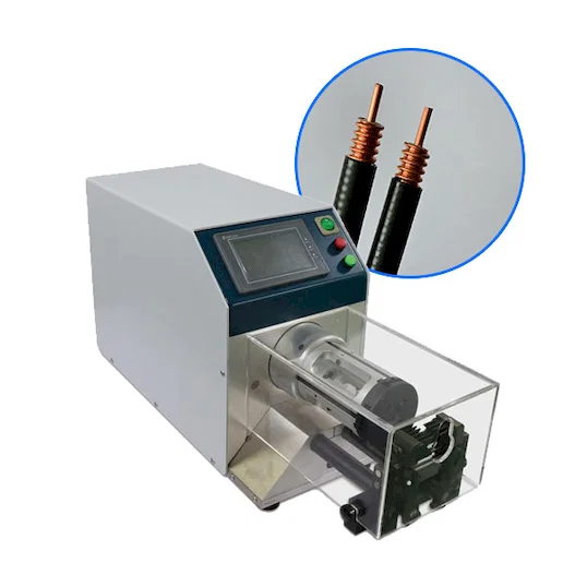 半自動同軸電纜剝線機 實驗室用同軸線處理 WPM-8608 - 電線切割剝皮機